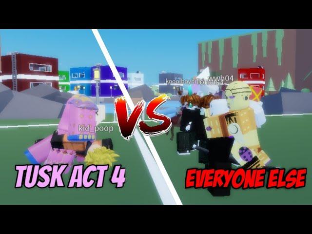 TUSK ACT 4 VS EVERY STAND | Roblox: A Bizarre Day