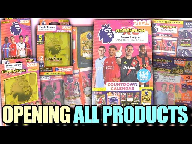 Opening *EVERY* Panini ADRENALYN XL 2025 Product | Mega Pack & Advent Calendar | Adrenalyn XL Guide