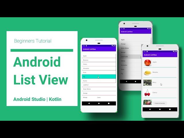 How to Make ListView | Kotlin | Android Studio