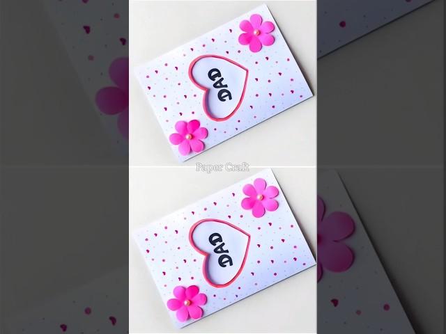 Fathers Day Card Easy | DIY Father's DayDay CardGift Ideas 2025 | White Paper Father's