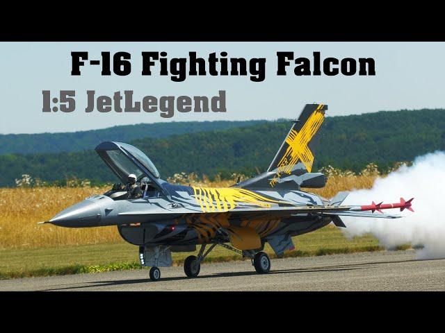 F-16 Fighting Falcon JetLegend | 1:5 scale jet turbine RC model | 4K | 2023