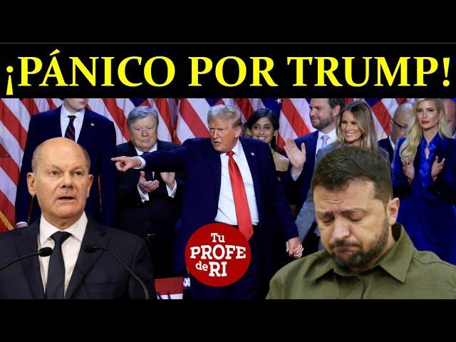 #EUROPA EN PÁNICO POR #TRUMP. #SCHOLZ A PUNTO DE CAER. #MACRON SE RADICALIZA. #ZELENSKY DESESPERADO