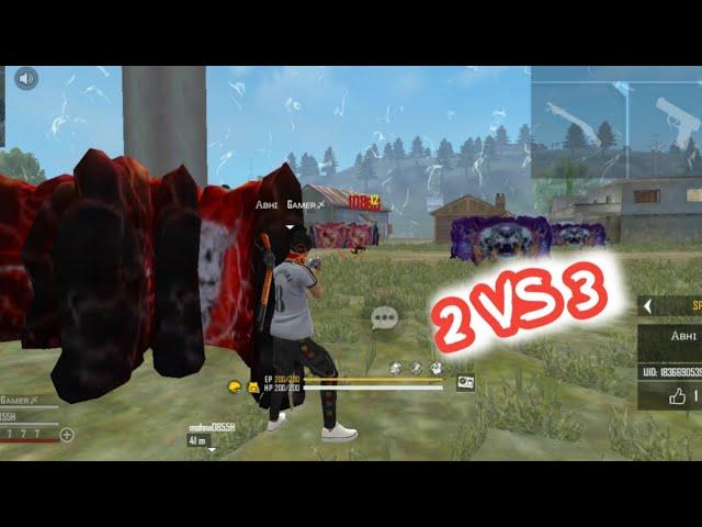 Free Fire Custom Gameplay | 2 vs 3  | Garena Free Fire | Dot Gaming |