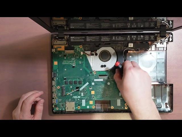 Как разобрать Ноутбук Asus X551C ( Asus X551C disassembly. How to replace HDD, RAM)