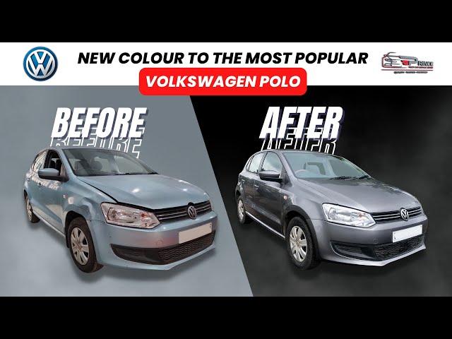 We Painted this most Popular VOLKSWAGEN POLO To GREY Colour | Full Body Painting Work | Navi Mumbai