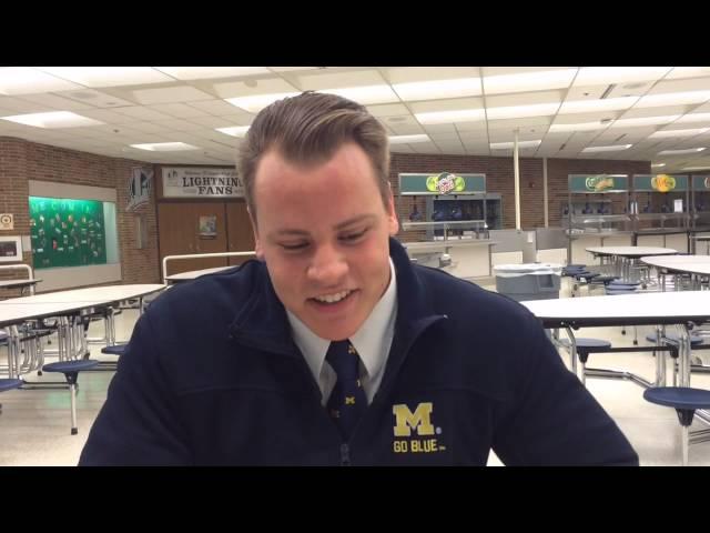 Lapeer wrestler Dan Perry signs with Michigan