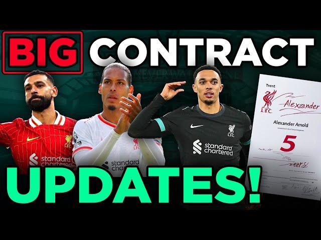 MASSIVE NEWS! Contract BOOSTS for Trent, Salah, and Van Dijk!