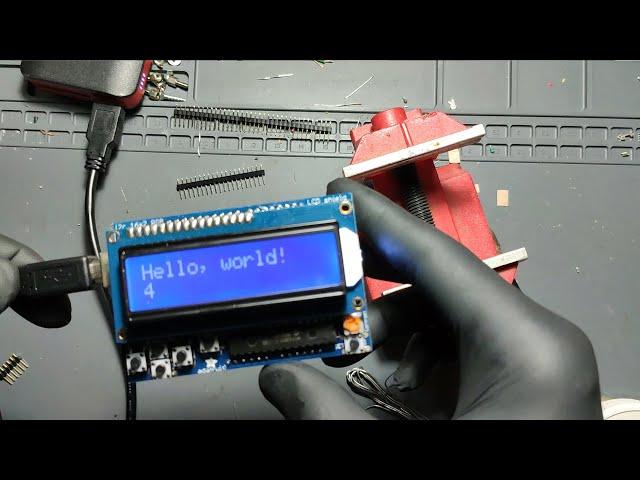 Adafruit RGB 16x2 Character LCD Shield Assembly and Test