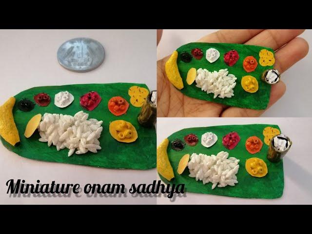 miniature onam sadhya|onam special craft ideas|Diy| suha's happy world