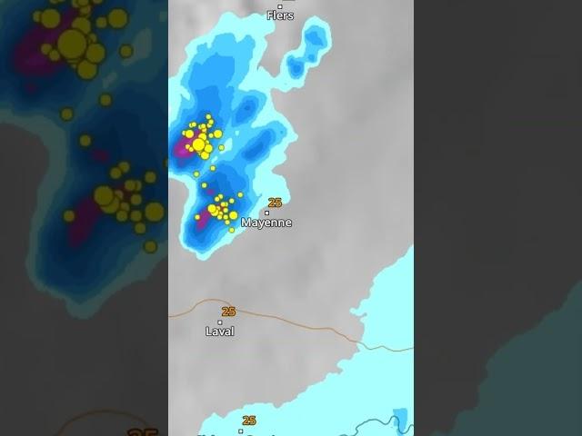  Unwetter brachten in Frankreich einen Tornado und Hagel  #wetteronline #shorts #tornado