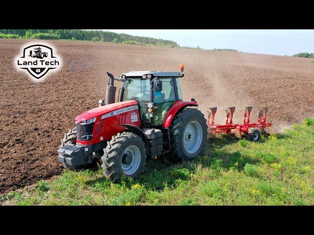 Спустя 36 лет работы на Т-150К получил новый трактор Massey Ferguson 7720S! Вспашка плугом UNLU!