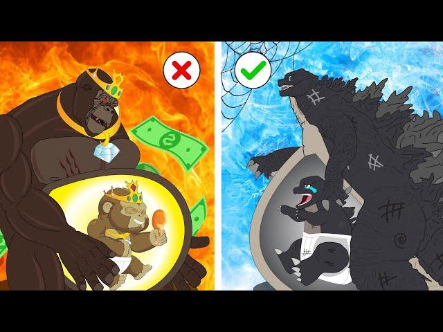 Rich Pregnant vs Broke Pregnant - POOR BABY GODZILLA LIFE | So Sad Story But Happy Ending Animation