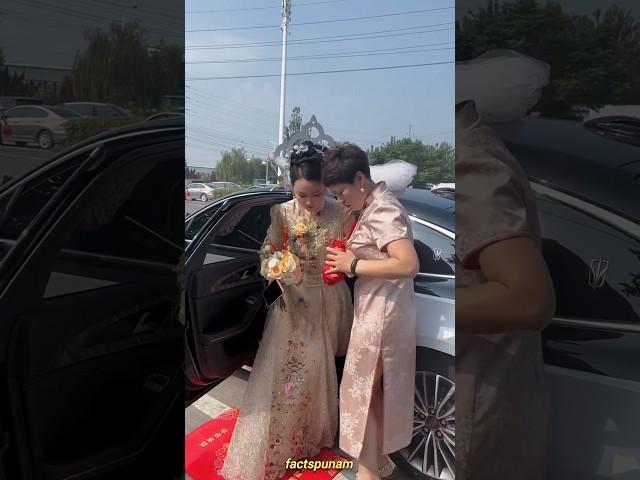 world's unique wedding rituals in China! #shorts #wedding