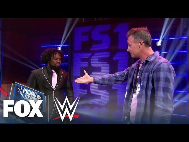 Freddie Prinze Jr. asks Xavier Woods to overthrow hosts on Promo School | WWE BACKSTAGE | WWE ON FOX