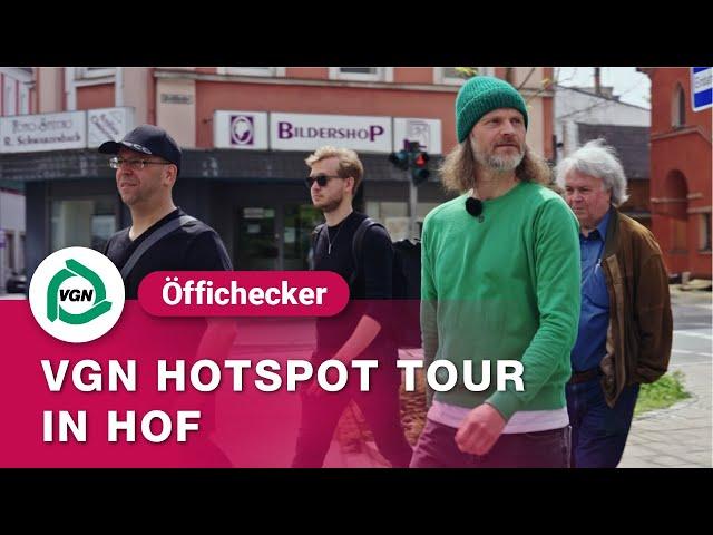 VGN Hotspot-Tour - Mit dem Öffi-Checker in Hof