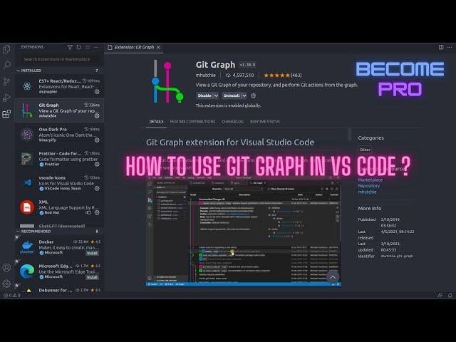 How to use Git Graph in VS Code ?