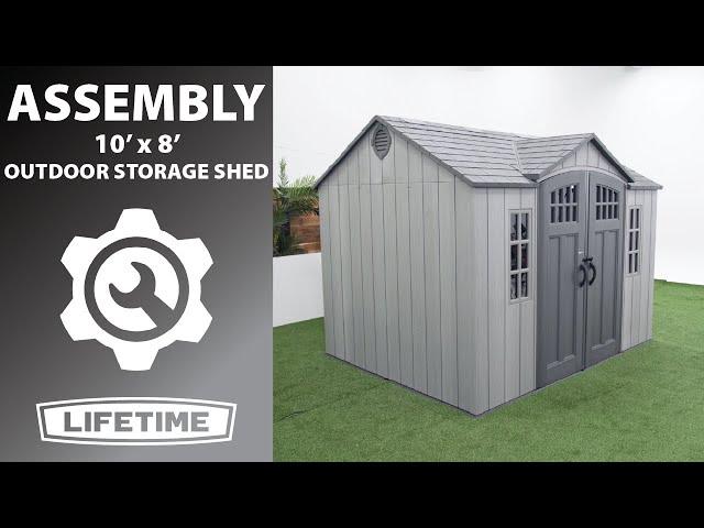 Lifetime 10' x 8' Outdoor Storage Shed | Lifetime Assembly Video