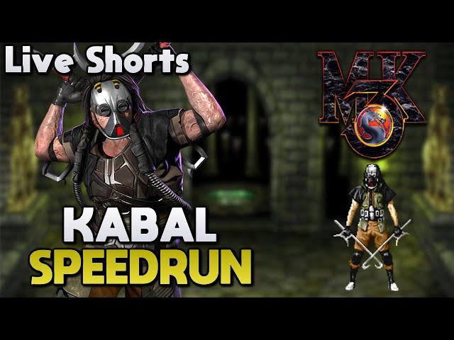 Mortal Kombat 3 Speedrun com Kabal no nível supremo  (Live Shorts)