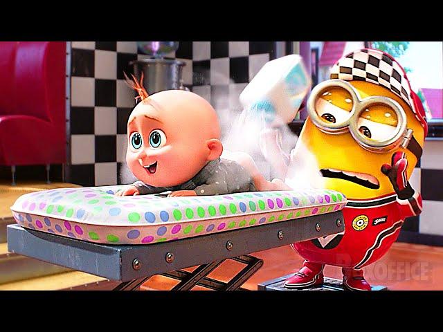 Baby Gru + Minions: Despicable Me 4 CUTEST Scenes   4K