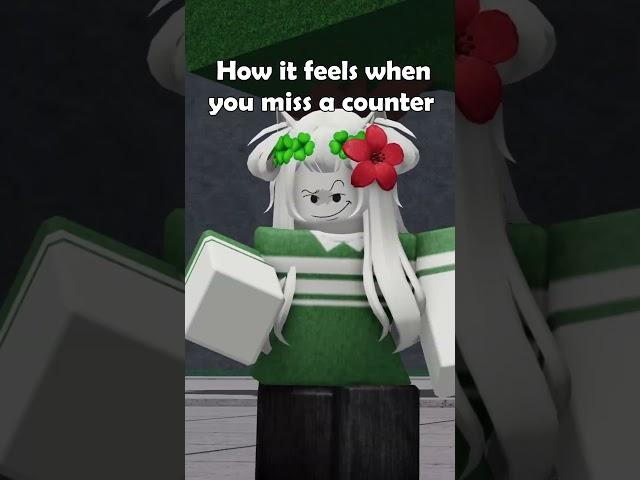 How it feels when miss a counter in TSB | Roblox The Strongest Battlegrounds Short Meme