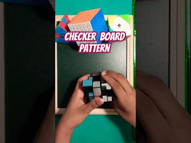 How To Make Checker Board On Mirror Cube [] Checker Board Pattern Kaise Banaye #mirrorcube #cubegame