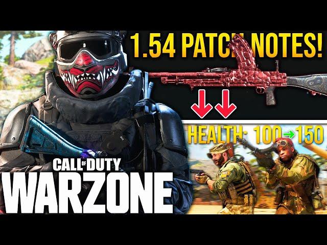 WARZONE: Surprise 1.54 Update PATCH NOTES! (Bren Nerf, Health Changes & More)