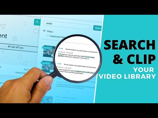 SEARCHABLE Video Library for Clipping & Repurposing!