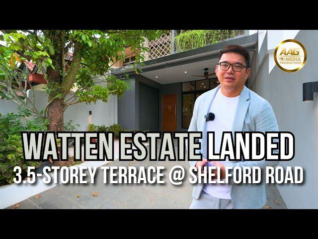 Singapore Landed Property Home Tour | 3.5-Storey Terrace @ Shelford Road | Watten Estate | For Sale