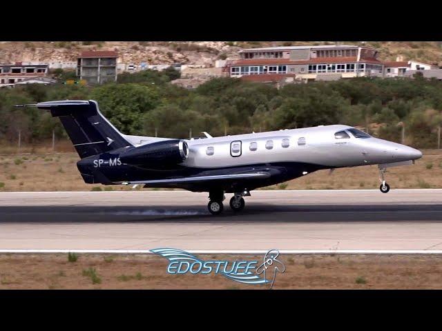 Embraer EMB-505 Phenom 300 SP-MSG Close-up Landing - Split Airport LDSP/SPU