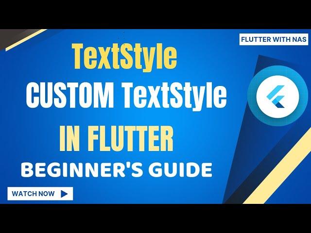 Custom TextStyle Widget in Flutter | How to use 1 TextStyle in several Text Widget style ?