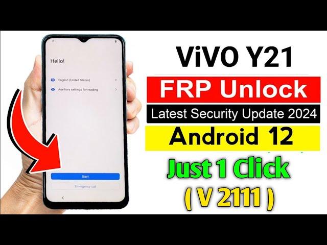 Vivo Y21 Frp Bypass Android 12 New Security 2024 | Vivo Y21(V2111)Google Account Bypass Unlock Tool