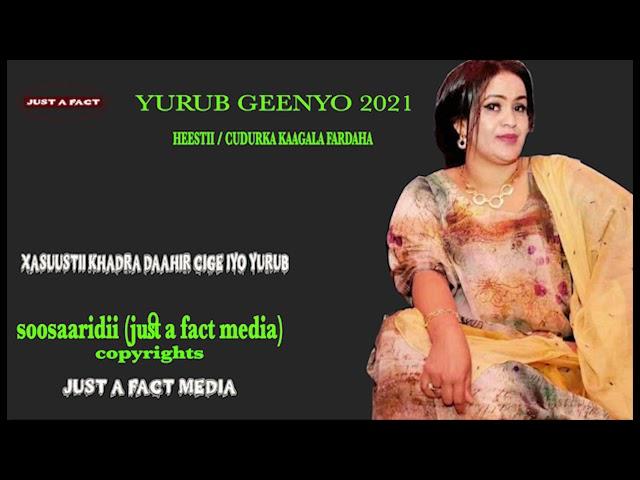 YURUB GEENYO / CUDURKA KAAGALA FARDAHA 2021