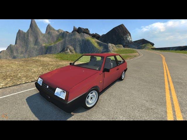 BeamNG.Drive Mod : LADA 2108 V2.0 (physics Crash test)