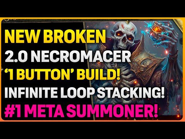 Last Epoch: NEW Auto Loop Necromancer Summoner Build | 1 Button Speed Farmer