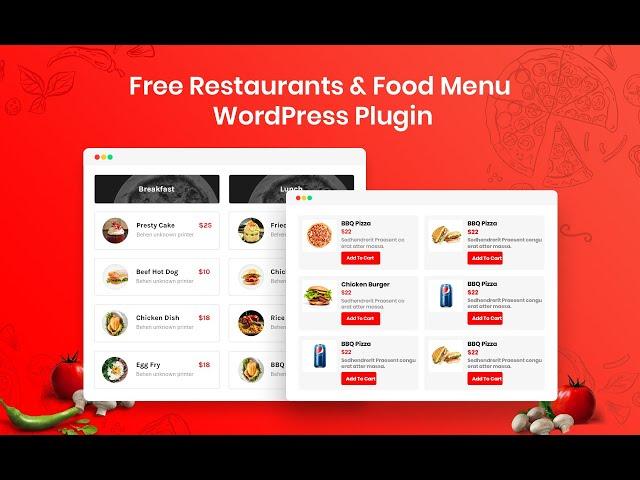 Free Restaurants Food Menu WordPress Plugins & Online Food Ordering