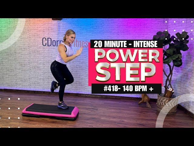  20-Minute Calorie Burning Power Step Workout | Sweat & Torch Calories! 