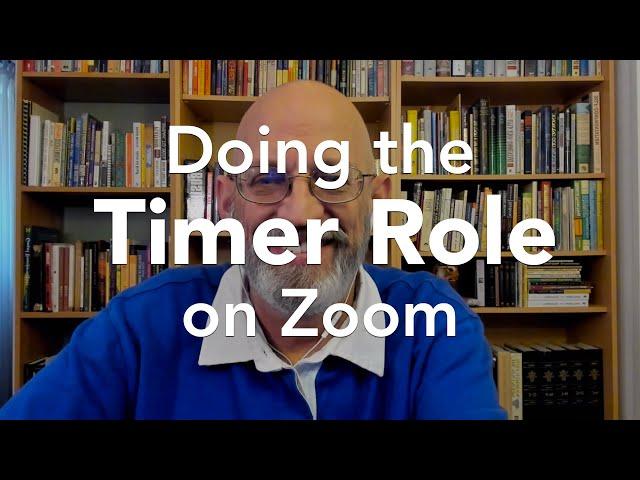 Doing the Timer Role on Zoom