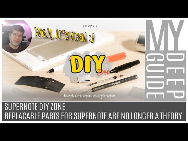 Supernote DIY Zone: Replacable Parts for Supernote are No Longer a Theory