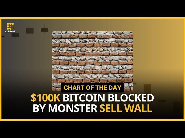 $100K Bitcoin Blocked By Monster Sell Wall