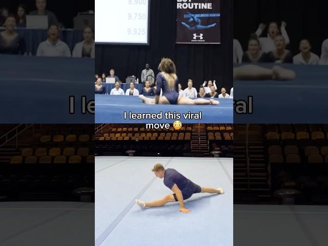 I tried Katelyn Ohashi’s viral split drop  #gymnast #gymnastics #sports #olympics #perfect10 #fail