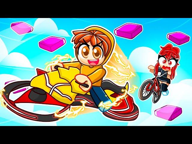 I Spent $100,000 For The BEST BIKE In Roblox Bike Obby with GIRLFRIEND BULLY!