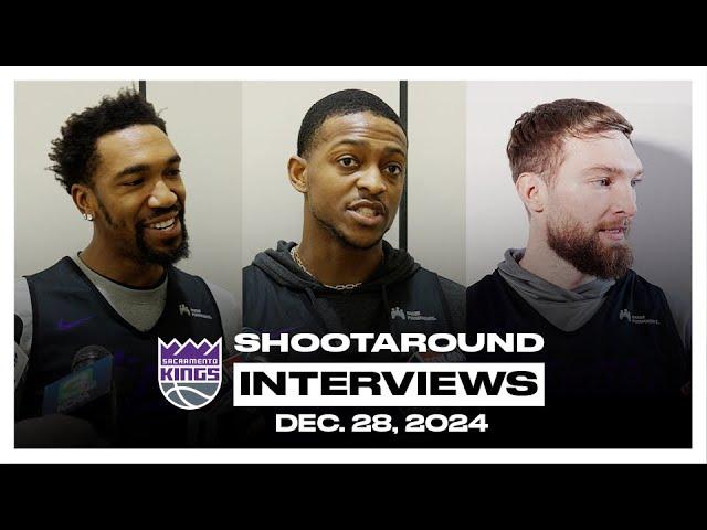 Malik Monk, De’Aaron Fox & Domantas Sabonis | Shootaround Interviews 12.28.24