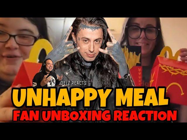 Fans Unbox Falling In Reverse Unhappy Meal By Ronnie Radke (Delz Reacts) #fallinginreverse