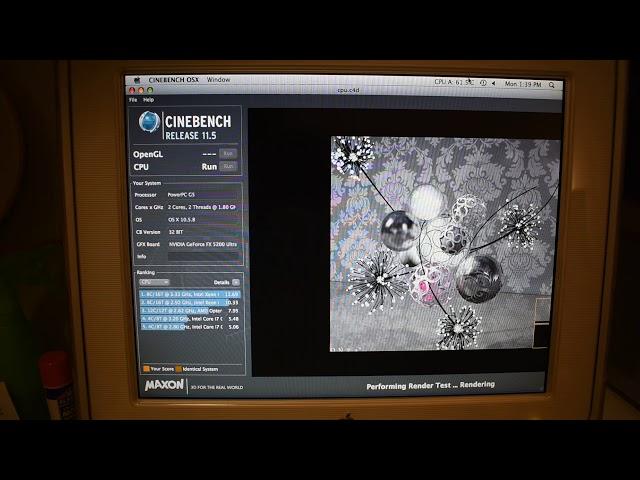 Cinebench R11.5 - Power Mac G5