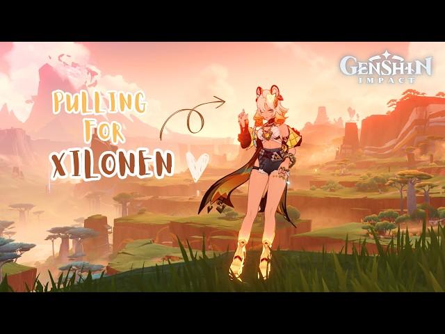 Genshin Impact ASMR  Pulling for Xilonen (and farming)  Close-up whispering + gameplay