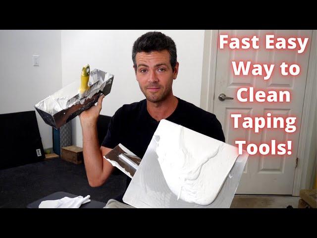 Save time Cleaning your Drywall Tools...do only as much as you need to!!!!