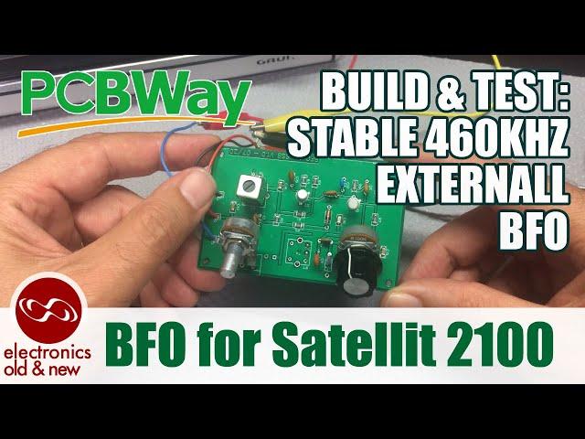 External adjustable BFO (Beat Frequency Oscillator) for receiving SSB, using PCBWay PCB's.