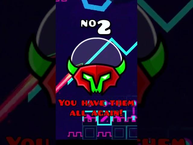 TOP 5 HARDEST GEOMETRY DASH ICONS TO GET! #shorts