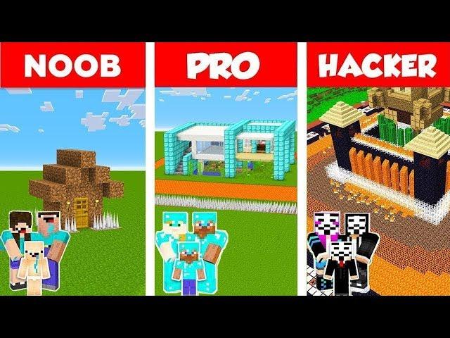 Minecraft NOOB vs PRO vs HACKER : SAFEST HOUSE DEFENSE CHALLENGE in Minecraft / Animation