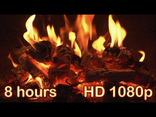  8 HOURS  Best Fireplace HD 1080p video  NO ADS  Relaxing fireplace sound  Fireplace Burning 